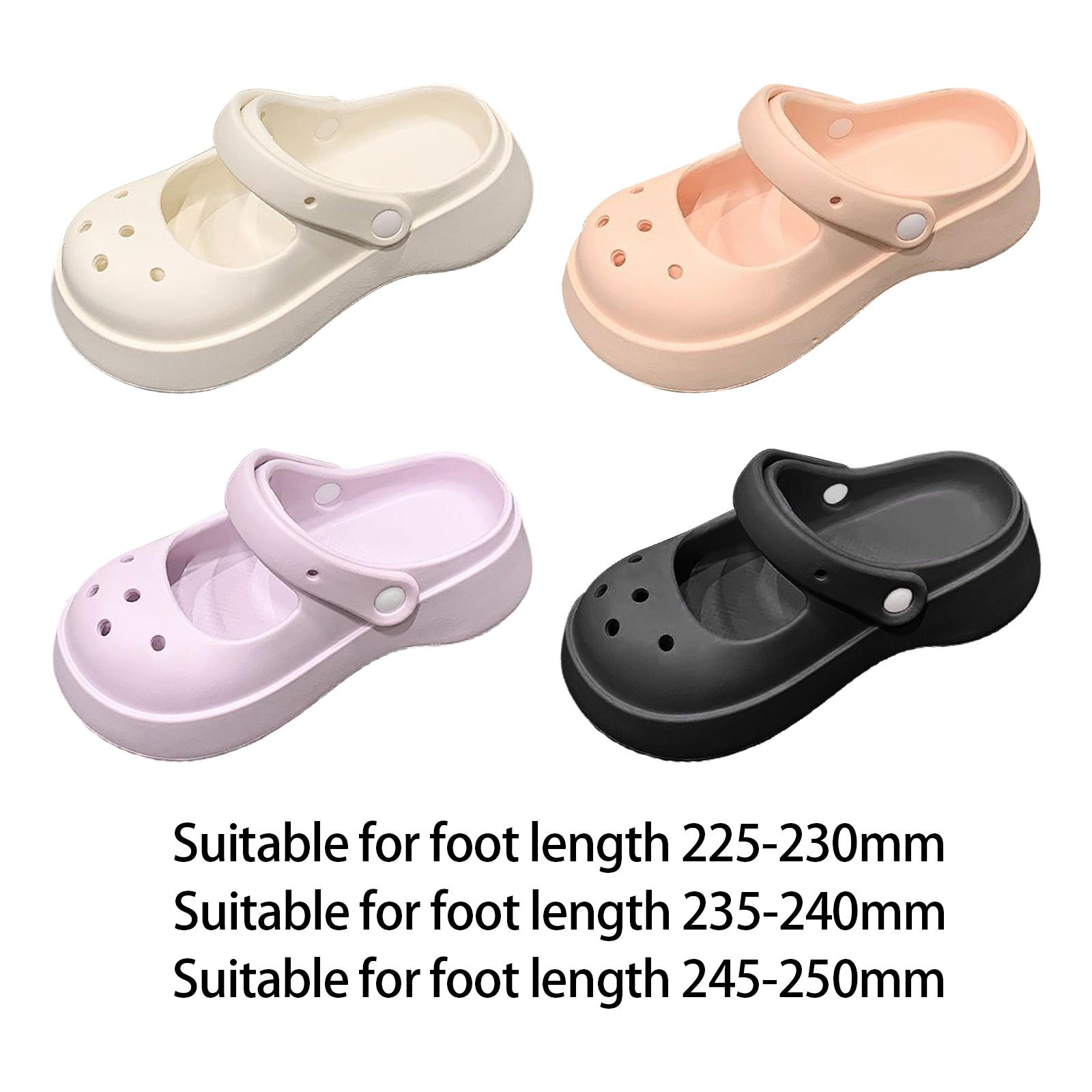 Slipper Shoes Closed Toe Sandals Waterproof Non Slip Thick Sole Slippers for Women Female Couples Outdoor Bathroom