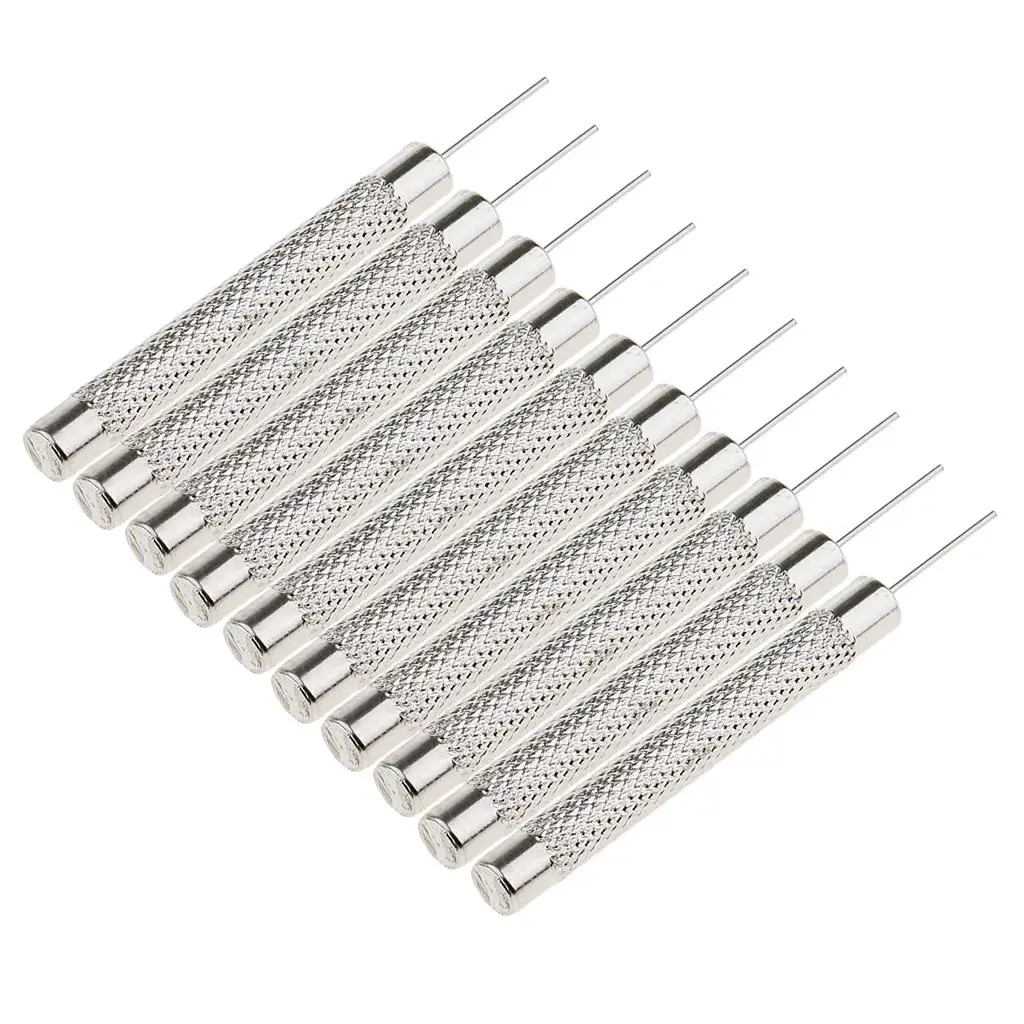 10pcs  Bracelet Silver Stainless Steel  Pin Remover Repair Tools 0.7mm