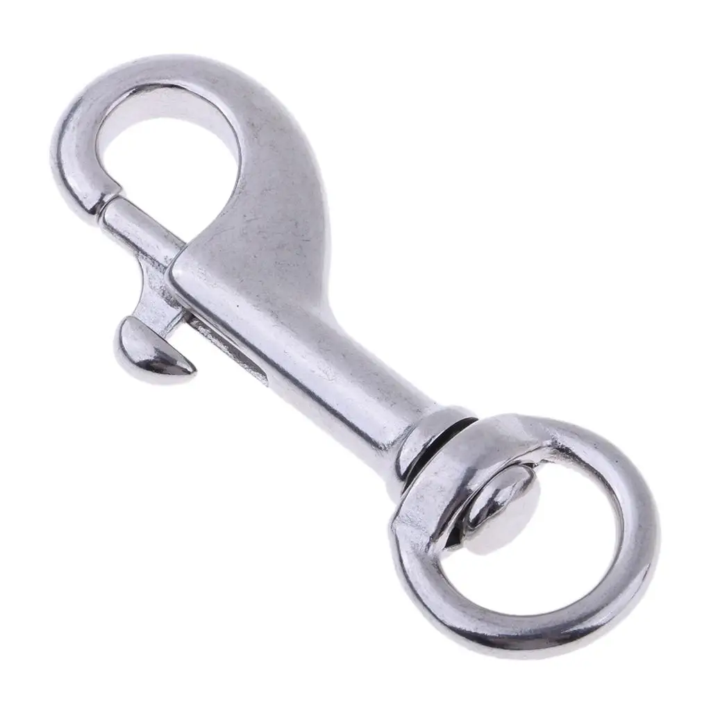 3x Rotatable Metal Snap Hook Made of Stainless Steel for Webbing