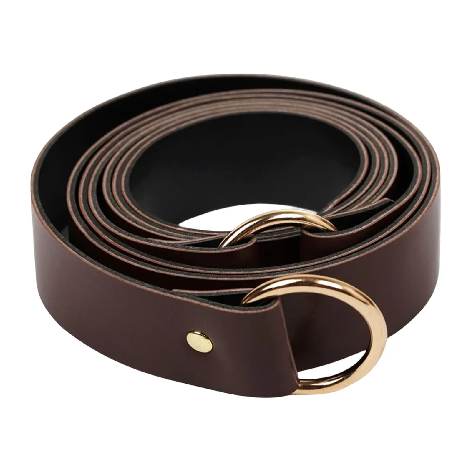 Knight Belt Decorative Fashion Multifunction Accessory PU Medieval Belt for Coats Formal Outfit Cosplay Shirts Men