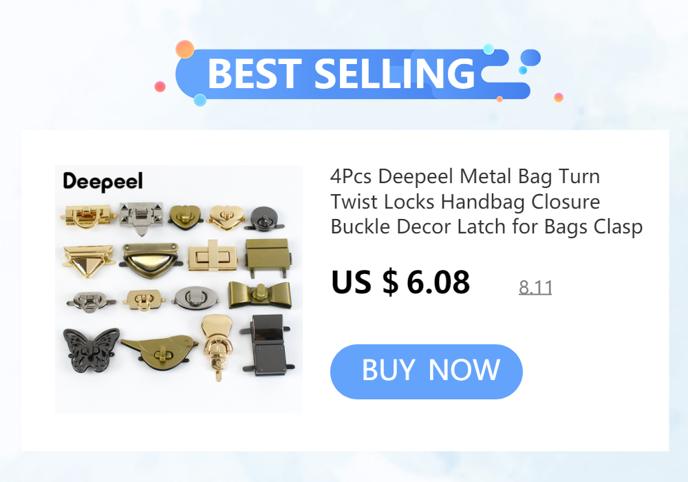 10Pcs Deepeel 14/17mm Metal Bag Arch Bridge D Ring Buckle Strap Hook DIY Handbag Hardware Belt Leather Repair Accessories
