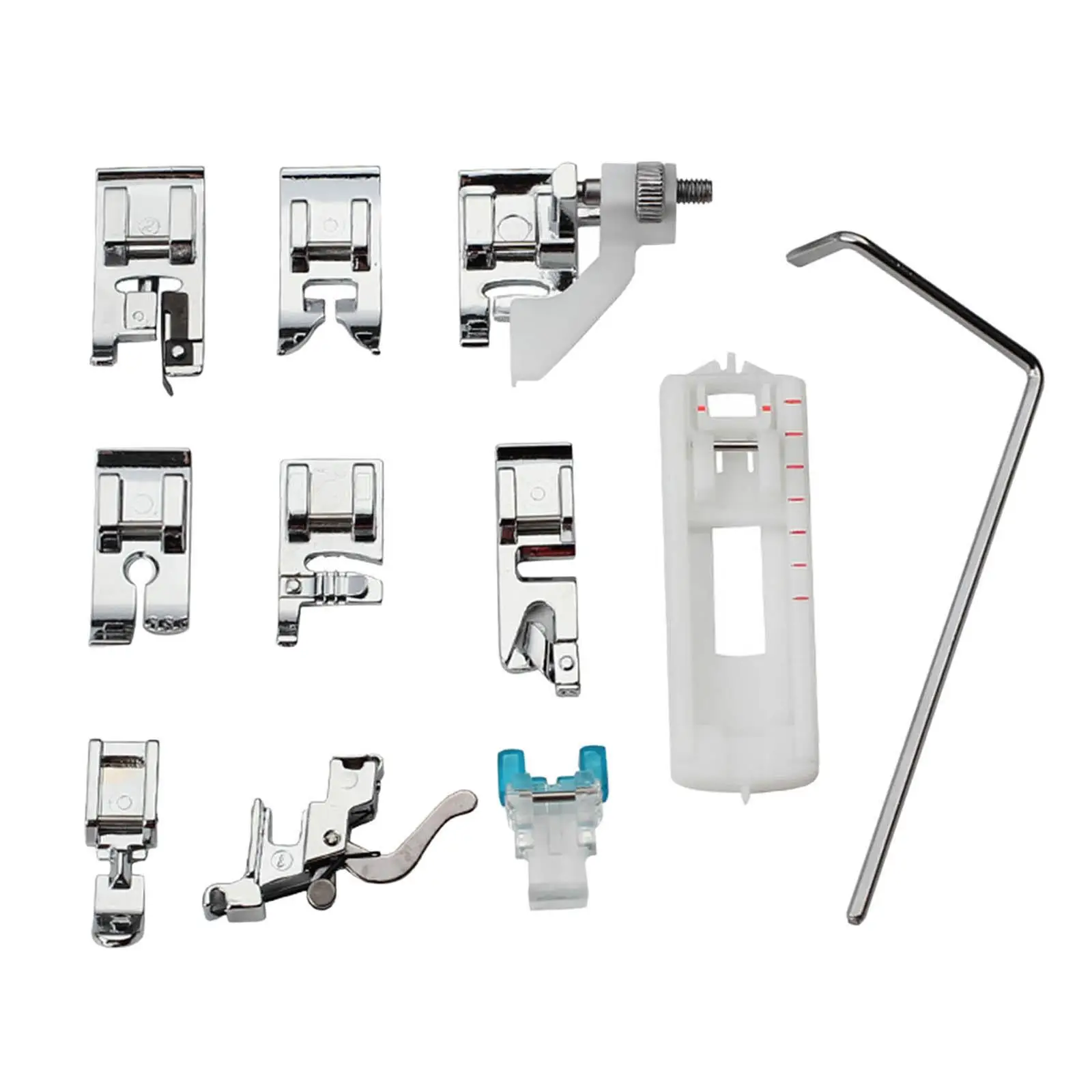 High Quality Presser Feet Set 11Pcs Spare Parts Universal Repair 505A Multifunctional Sewing Foot Presser for Buttons