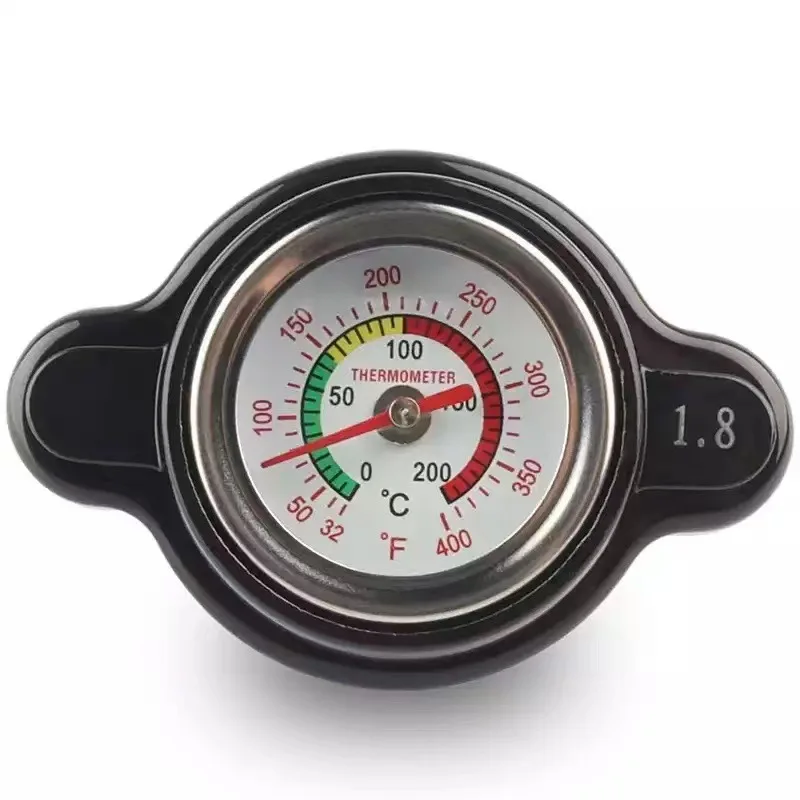 Tapa de radiador instalada en un sistema de refrigeración
