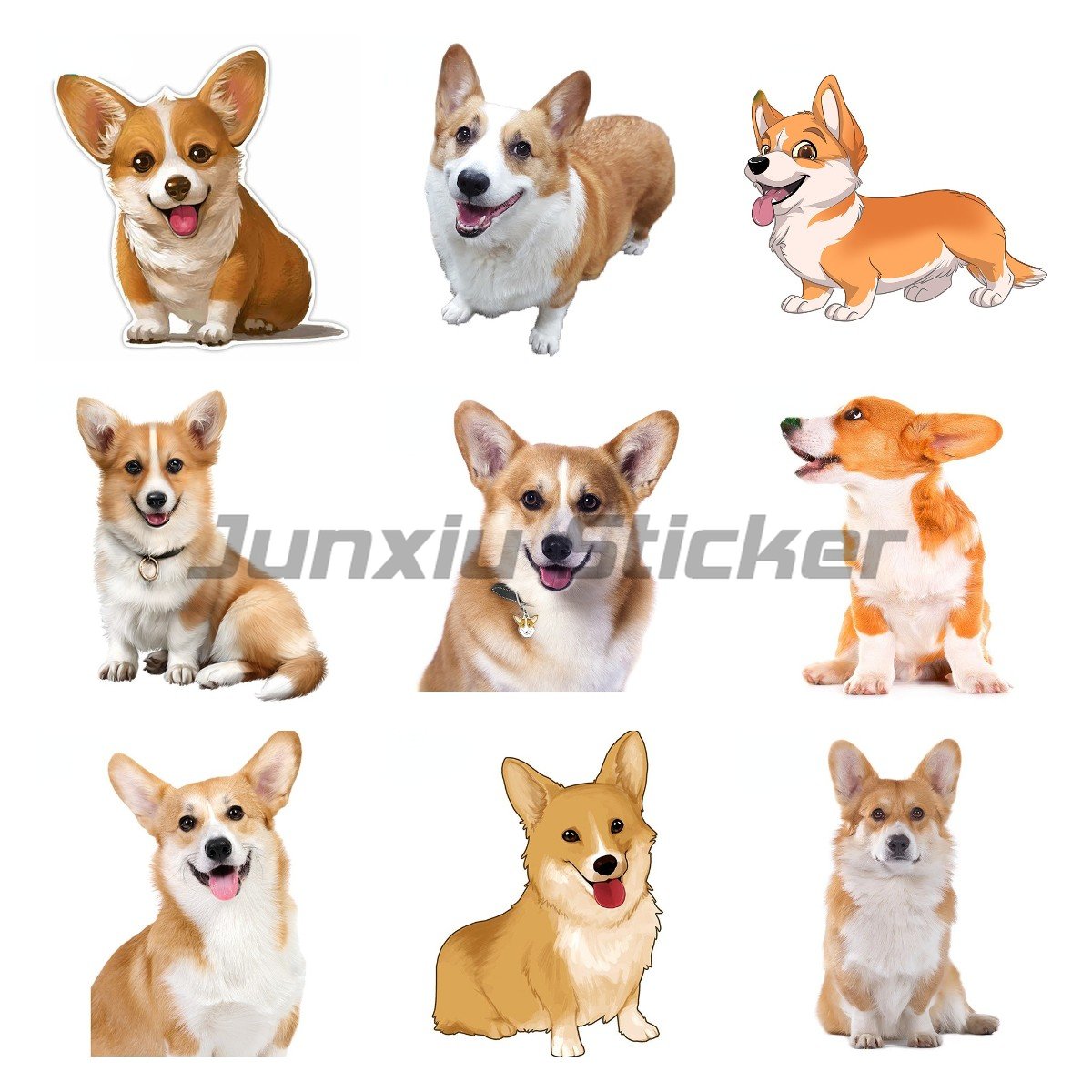 Оригинальная наклейка Corgi Pembroke, наклейка для автомобиля, мотоцикла,  окклюзия, царапина, Стайлинг автомобиля RV JDM