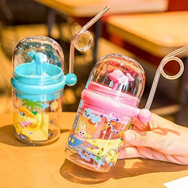 Tictoyo Drinking Cup with Whale Squirt - 2023 New Cute Whale Spray Water Cup  BPA Free Leak