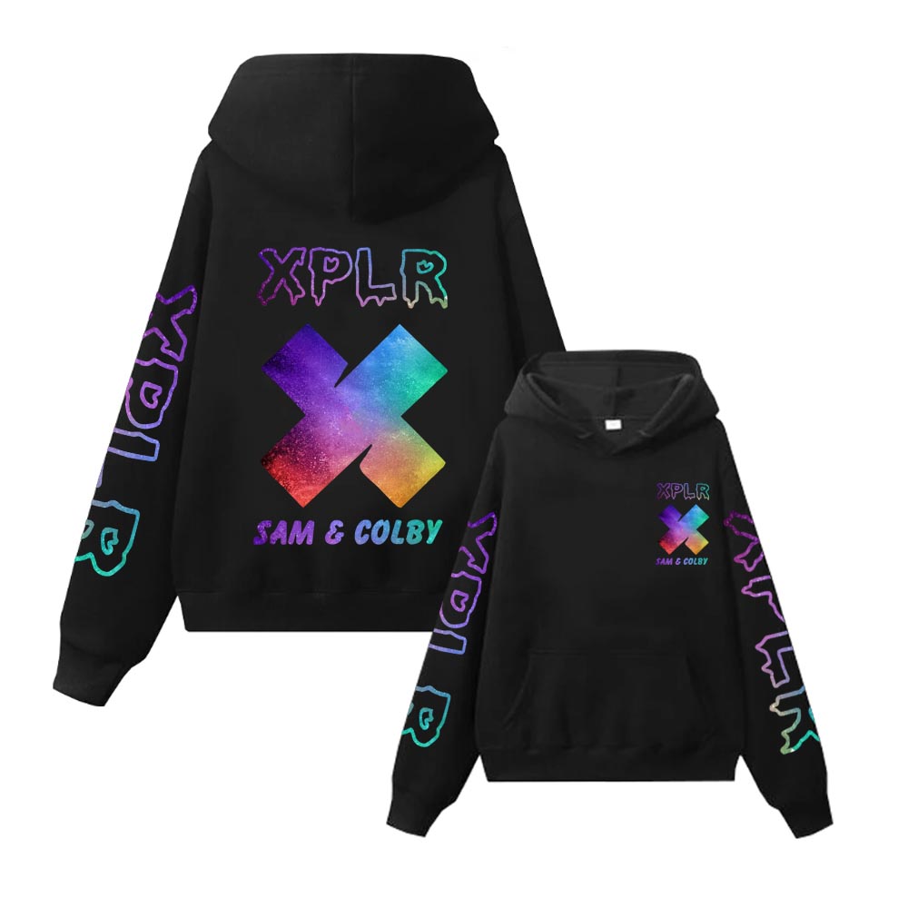 Title 2, 2023 Xplr Sam e Colby Chainlink Merch Felpa con...