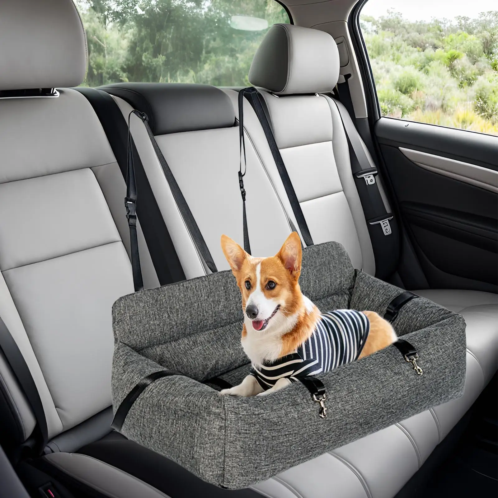 Dog Booster Seat Nonslip Washable Removable Pad Large Dog Car Seat for Cats Puppy Small Medium Dogs Large Dogs Pet Accessories