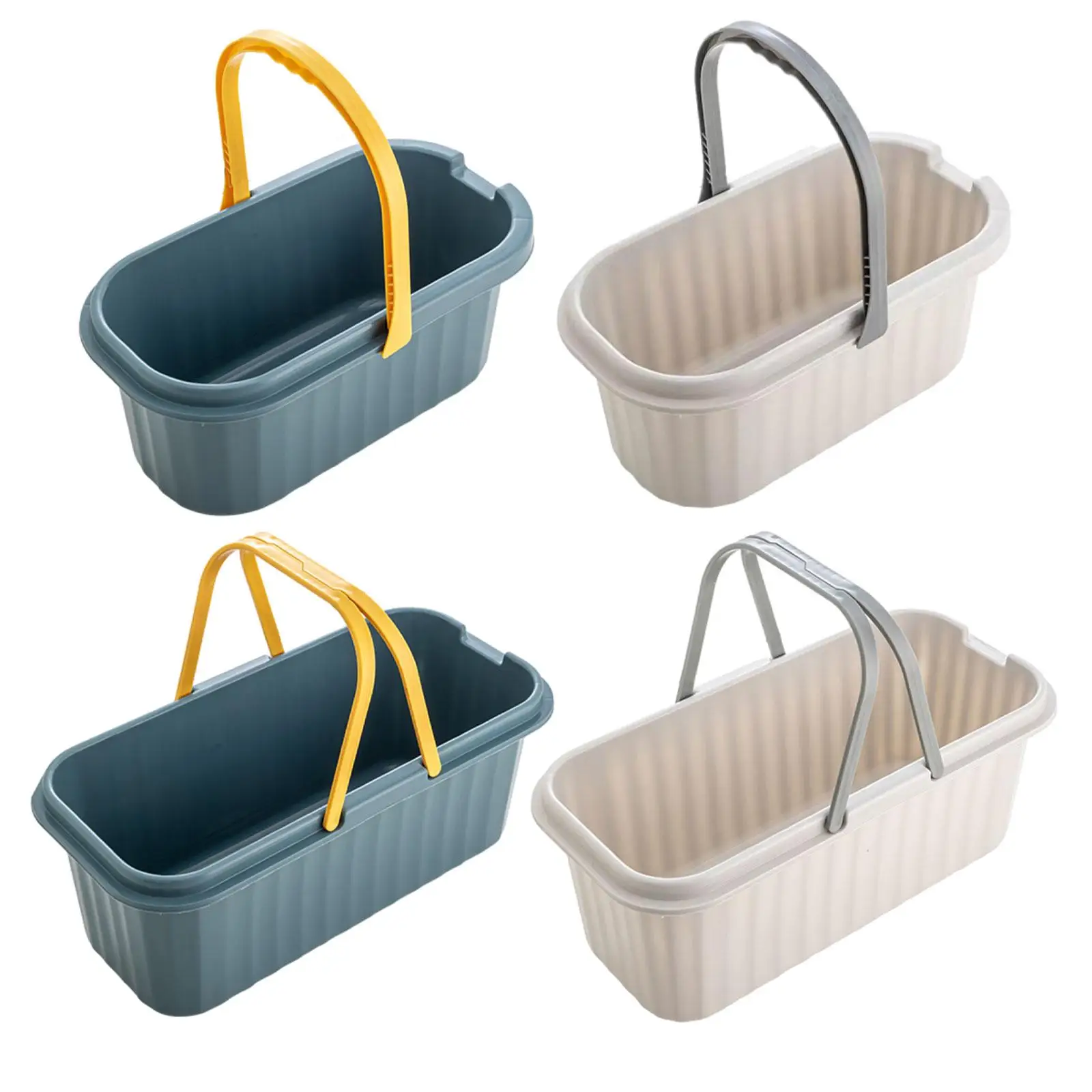 Rectangle Water Bucket Durable Wash Bucket for Household Cleaning Supplies