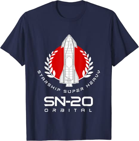 Supers chweres Raumschiff sn15 T-Shirt Raumschiff zum Mars Mission Tee Raum interstellare Rakete besetzen-Mars Outfits Astronauten Geschenke – Detail 11