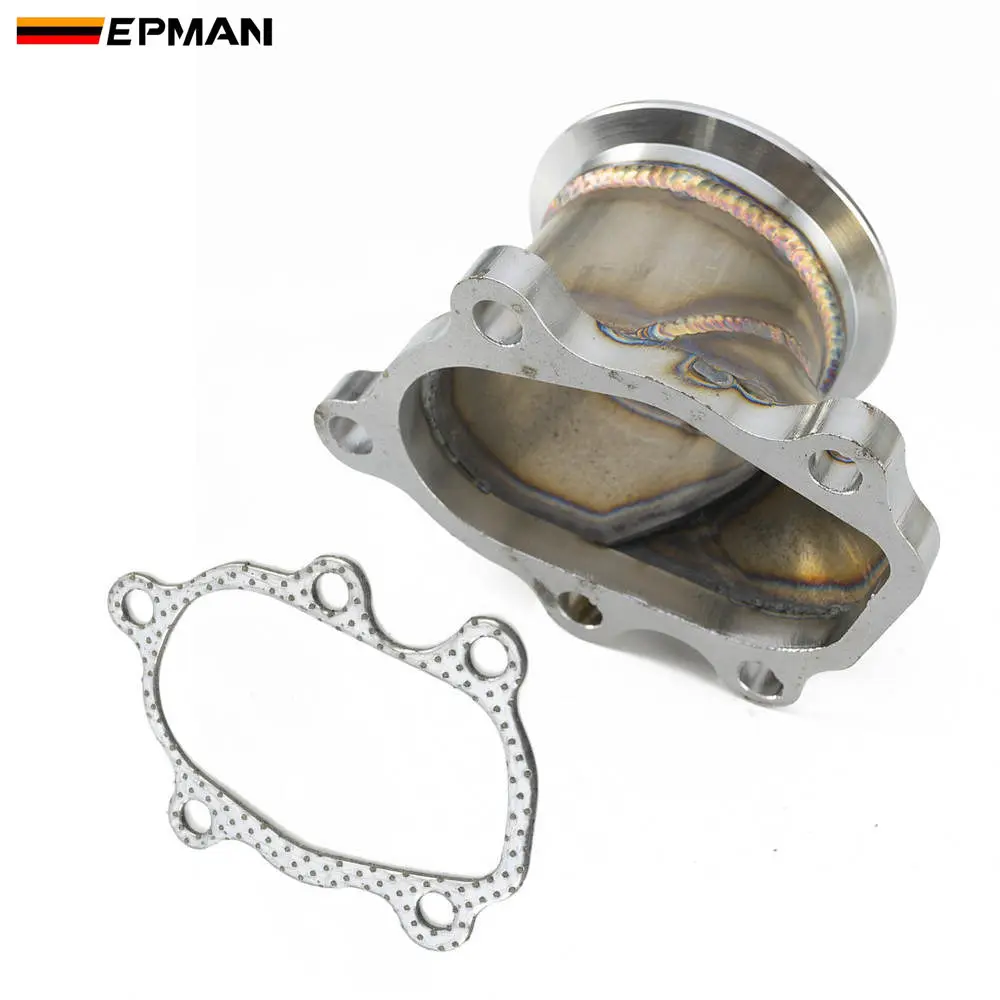 2.5 63mm 5-Bolt Stainless Steel Turbo Downpipe Adapter Flange Gasket Fit Most for Turbonetics T25 T28 GT25 GT28 