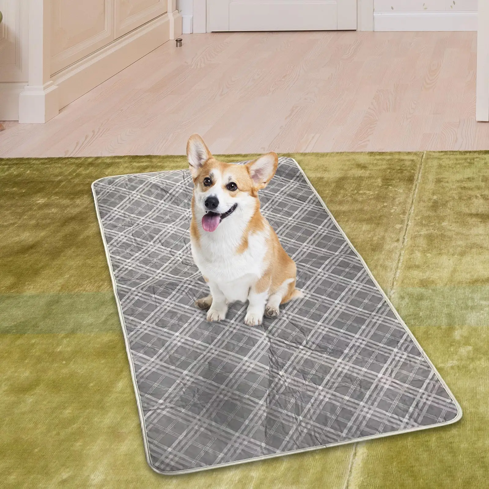 Pet Dog Pee Pad Mat Kitten Absorbent Pad Washable Reusable Cushion Blanket for Kennel Outdoor Crate Home Travel Sleeping Pad