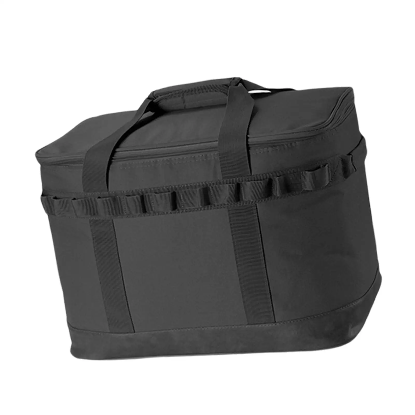 Portable Camping Storage Bag with Handle Basket Waterproof Utensils Organizer