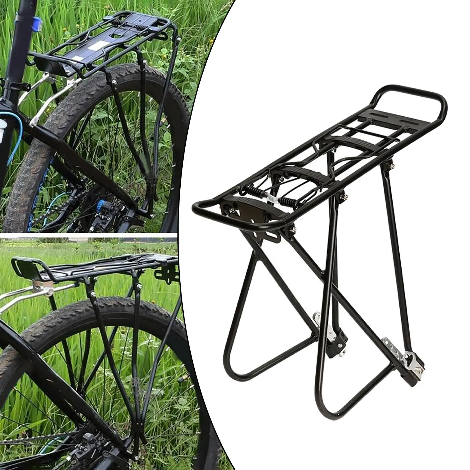 Mountain Bike Bicycle Rear Cargo Rack Alloy Shelf for Travel Parts MTB