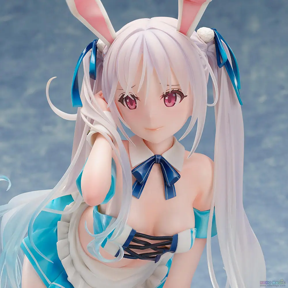 Anime Native BINDing Chris Aqua Blue Bunny Girl PVC Action Figure 
