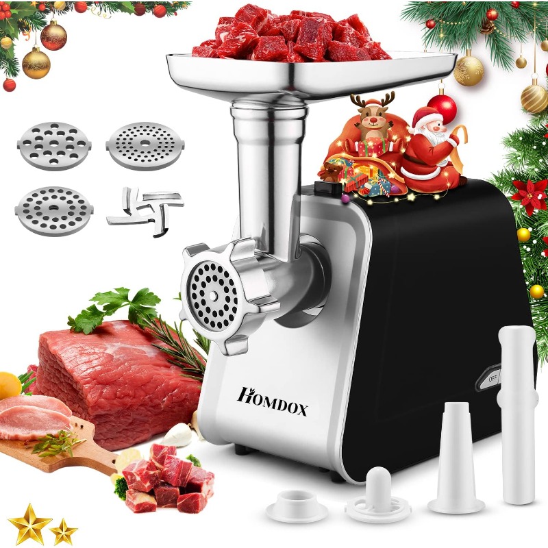 Title 10, Electric Meat Grinder 2000W, Sausage Grinder wi...