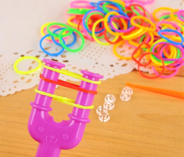 DIY Loom Gummiband Armband Mädchen Jungen Dekoratives Handgelenk Armband Klassische handgemachte Halskette Spielzeug Schmuck – Detail 5