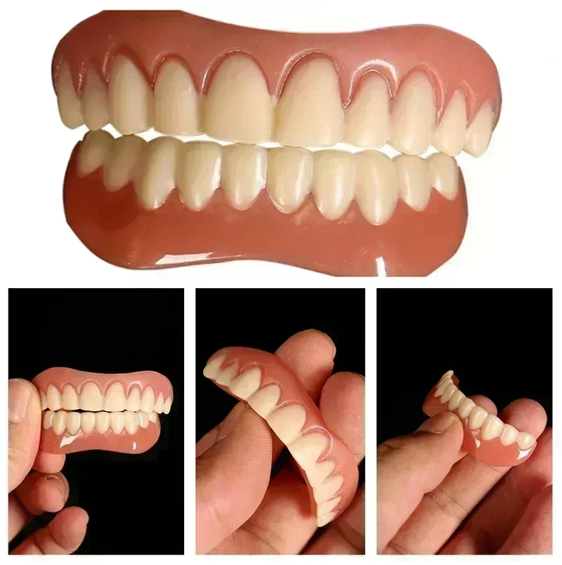 Best of False Teeth Silicone Upper Lower Veneers Perfect Laugh Veneers Dentures Paste Fake Teeth Braces Comfortable Teeth Orthodontic Reviews & Tips