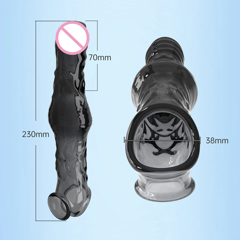 Penis Sleeve Vibrator Reusable Condoms Male Penis Enlargement Enlarger Delay Ejaculation Cock Ring Vibrating Sex Tools For Men Sf708dcc19828498587ad5ddd64f849429