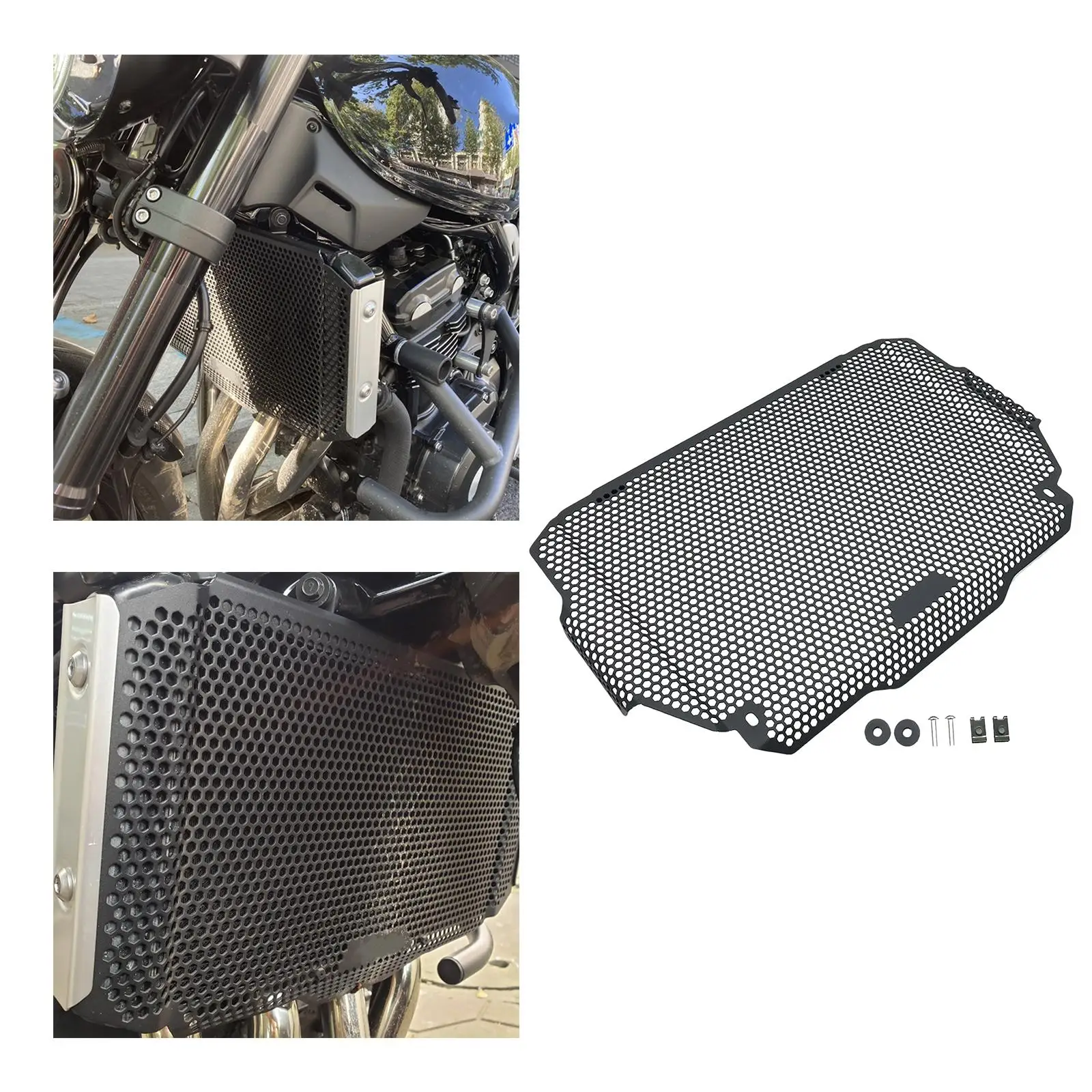 Motorcycle Radiator Guard Lightweight Water Tank Grille Cover Water Tank Cooling Protector for Kawasaki Z900 2017-21 Parts