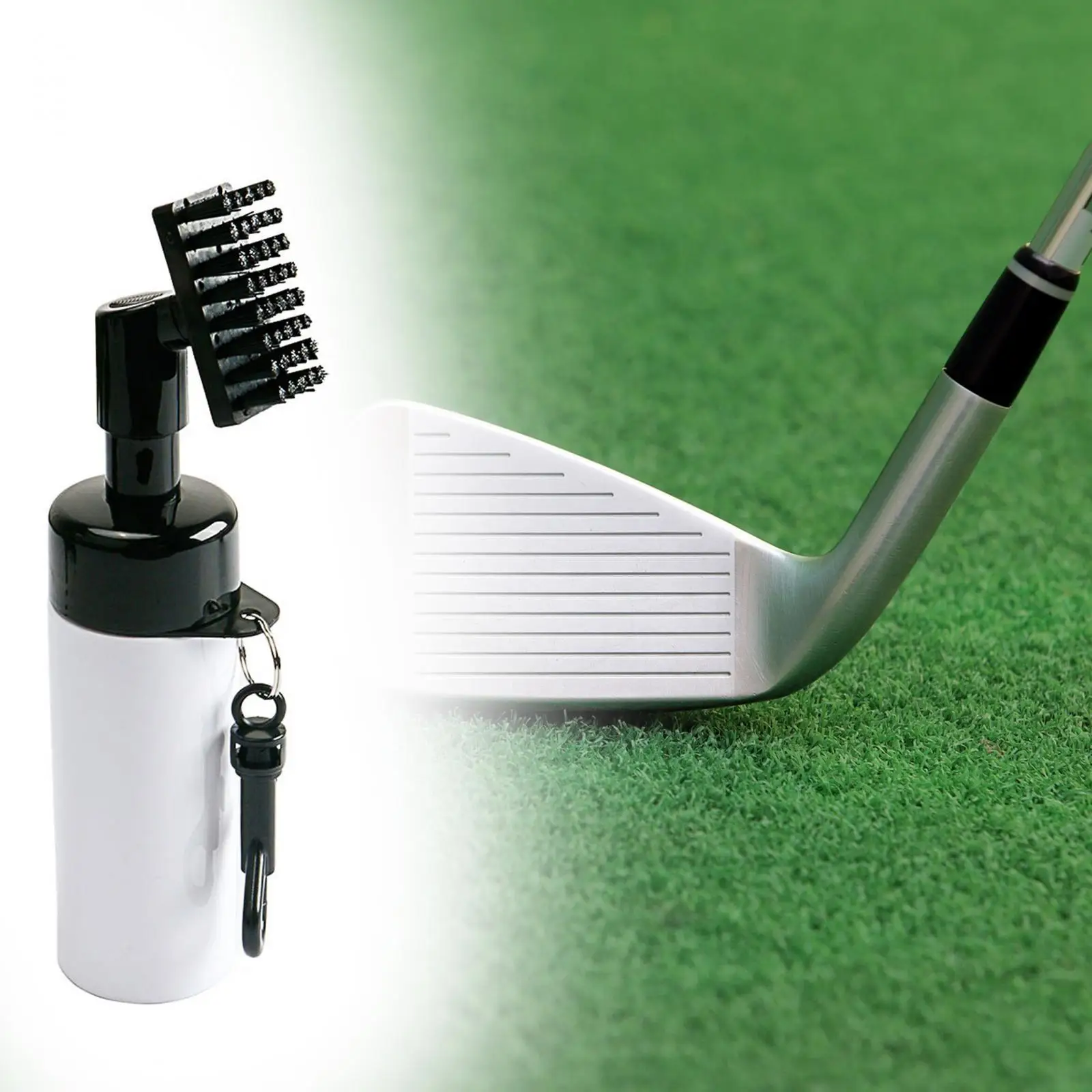 Golf Club Cleaner Brush with Water Gift Equipment Golf Bag Supplies Golf Club Groove Cleaner Cleaning Tool for Player Golf Irons