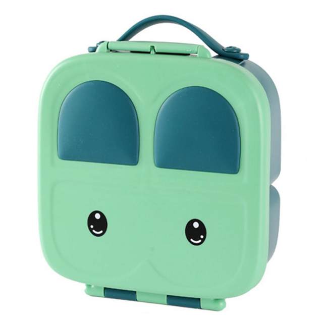 Cute Student Lunch Box Anti Drop Lunch Organizer Rectangular Comfortable  Handle Kids Lunch Box