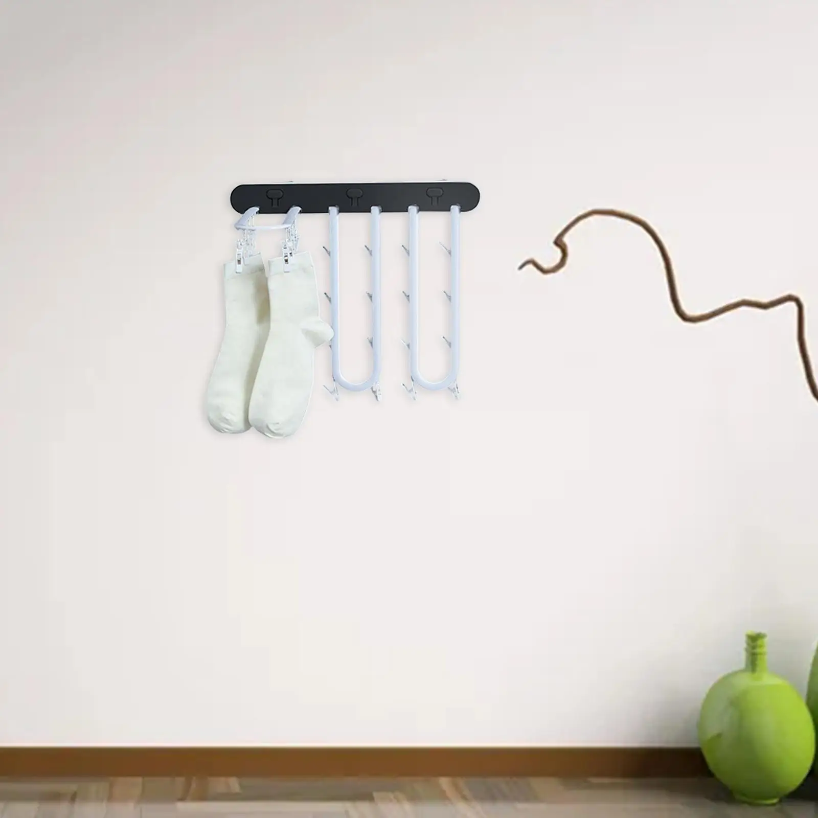 24 Peg Underwear Hanger Bra Hangers Folding Closet Organiser Multifunctional Drying Racks for Gloves Baby Clothes Save Space