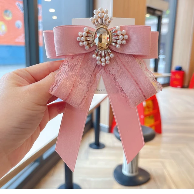 Bow Brooch Pink