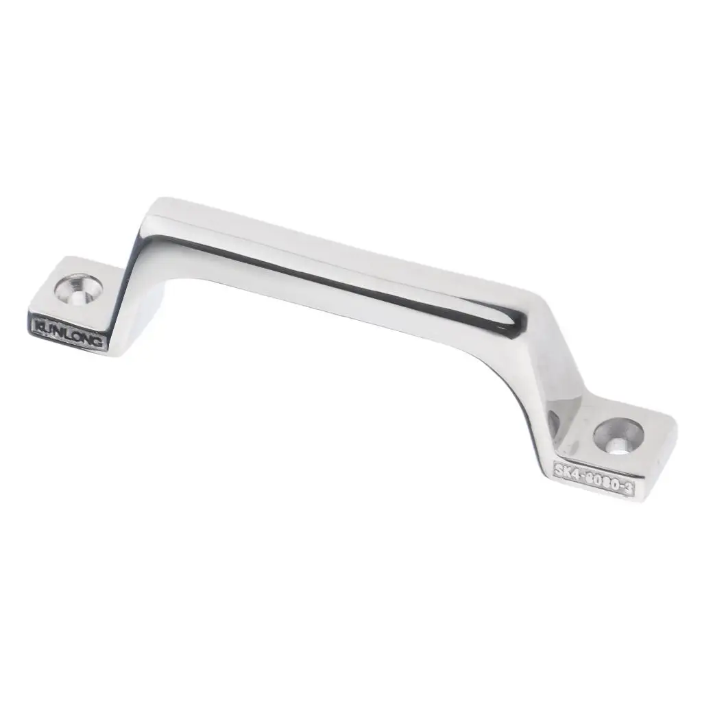 Silver Boat Door Handle Door Cabinet Handrail Lift Handle for Indoor And