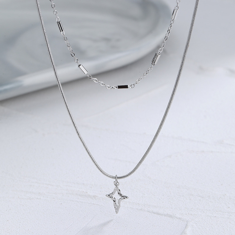 Korean Jewelry Double layer Star Choker 