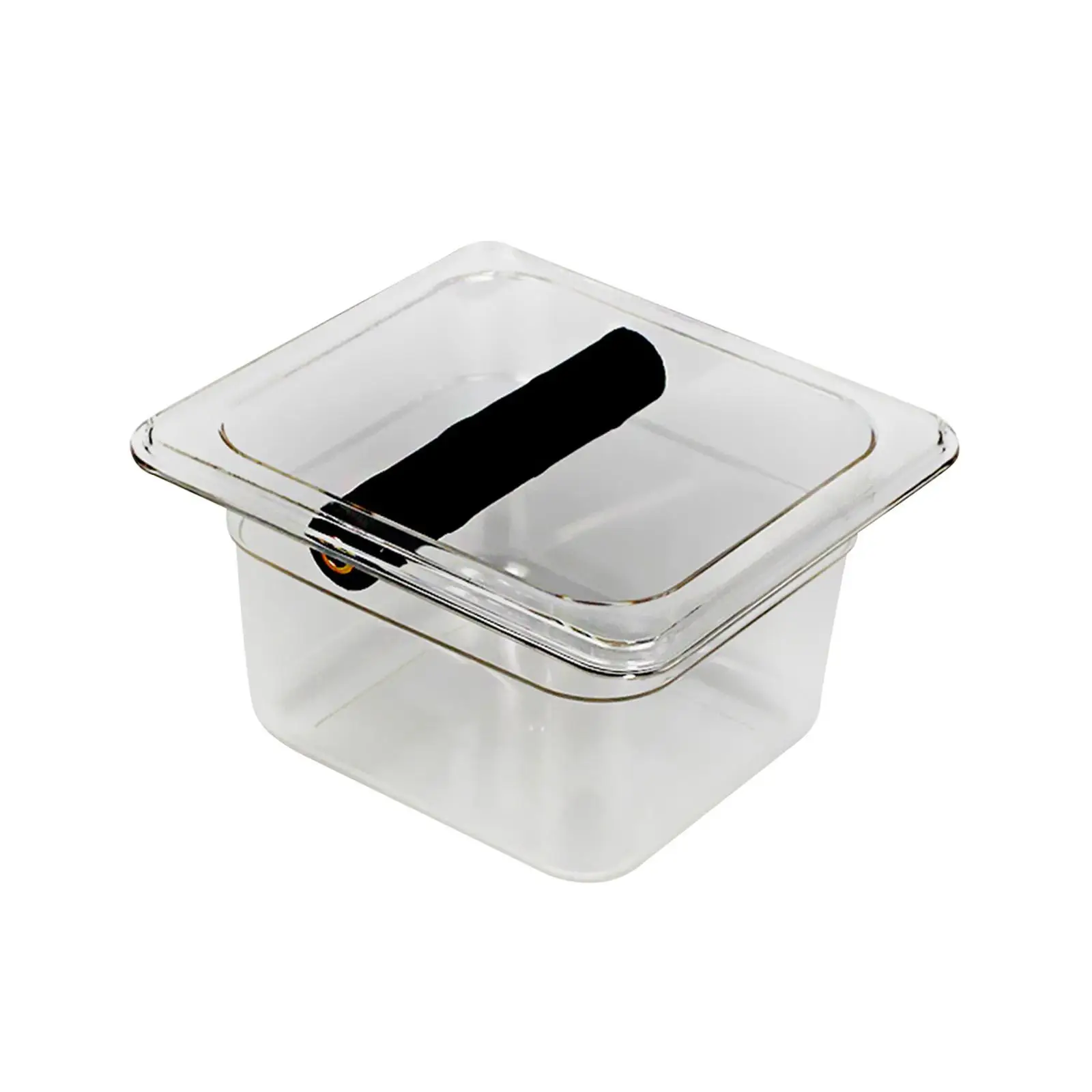 Large Capacity Coffee Grounds Bucket with Rubber Bar Accessories Coffee Waste Bin Acrylic for Restaurant Hotel cafe