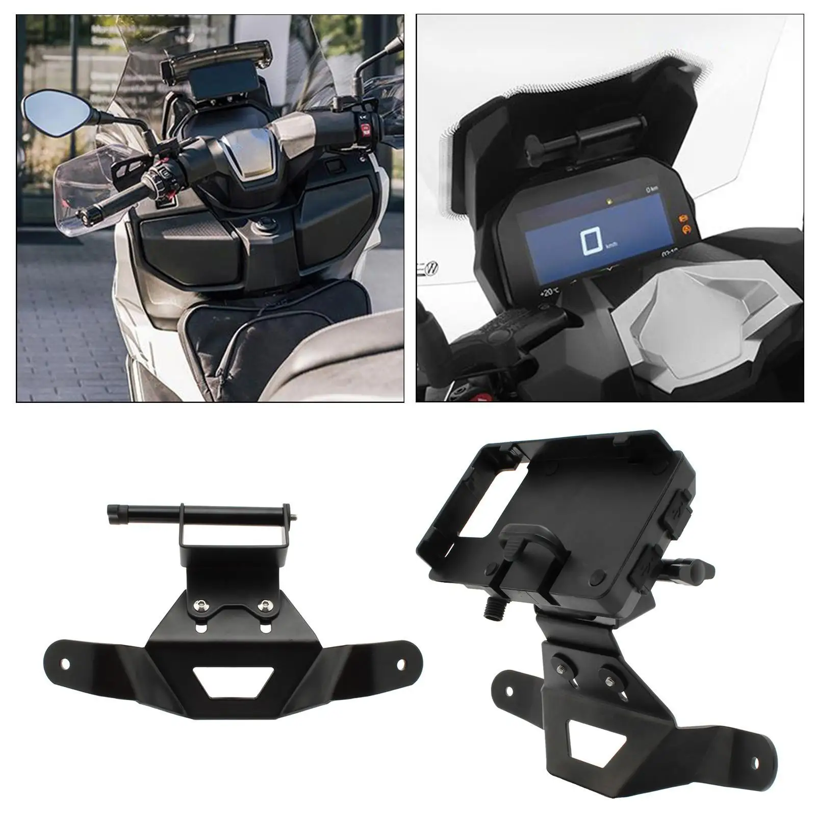 Waterproof Motorcycle Navigation Bracket Charger Phone Holder Fast Charging FOR BMW C 400 GT