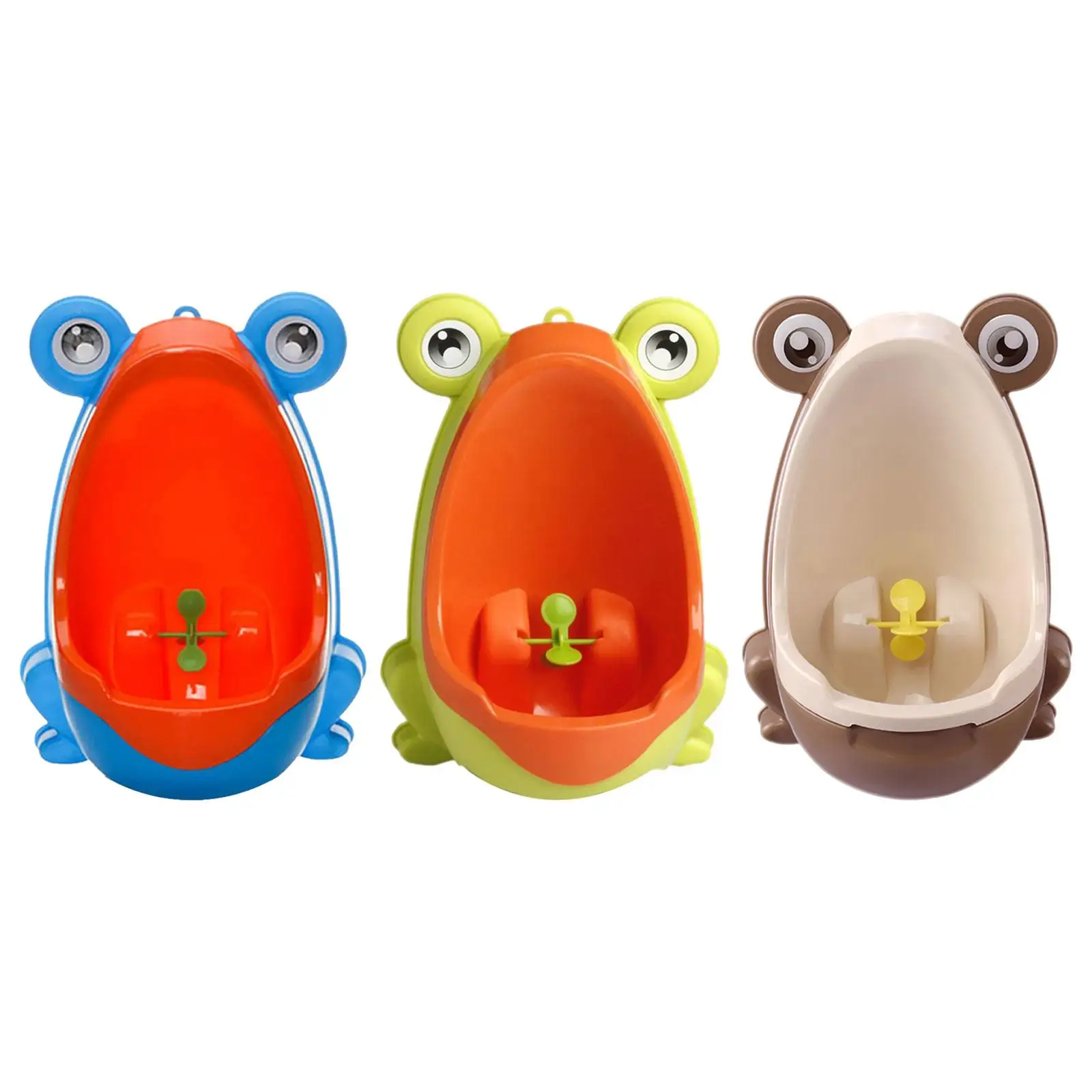Boy Toilet Training Adjustable Height with Target Cartton Frog Potty Trainer Urinal for Indoor Outdoor Ages 2 and 6 Child