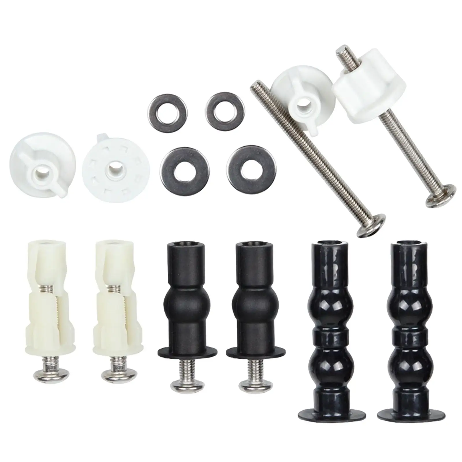 Universal Toilet Seats Screws Bolts Toilet Seat Parts Expanding Nuts Screws Mount Easy to Install Hardware Fixtures