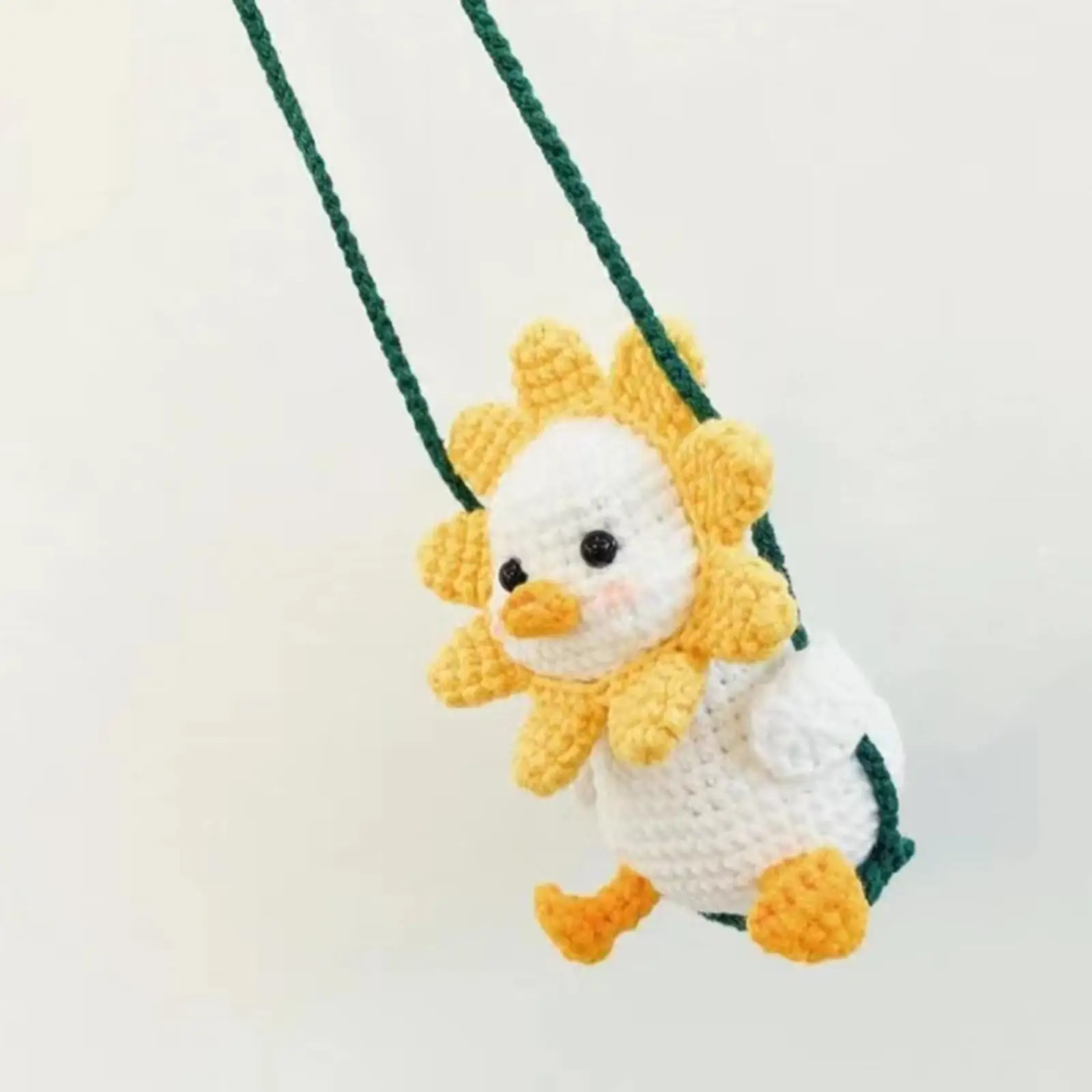 Crochet Set, Duck DIY Hand Made Crocheting Craft Needlework Pendant for Home Decoration Adults and Kids Teens Gift