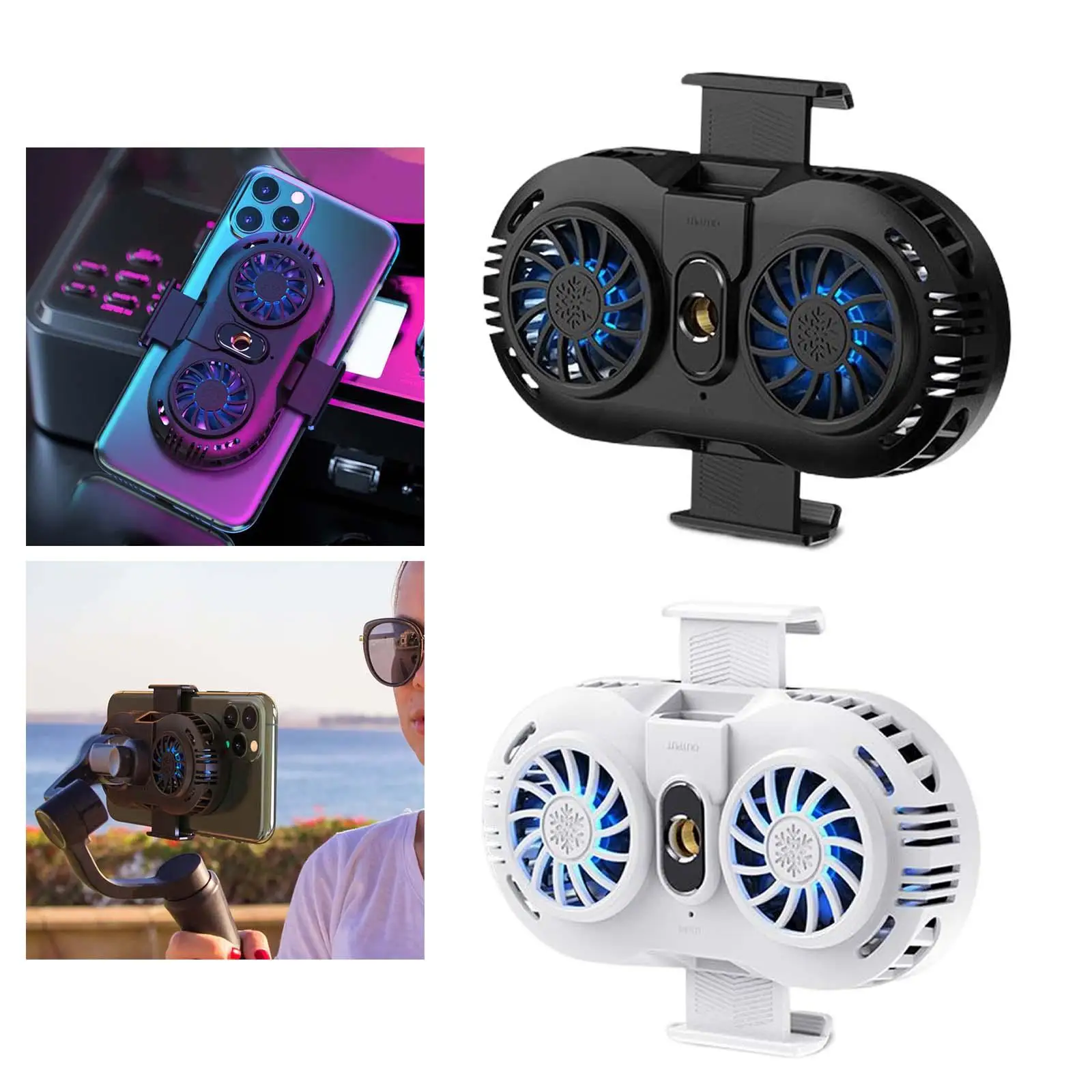 Phone Cooler Dual Fan 4-6.5