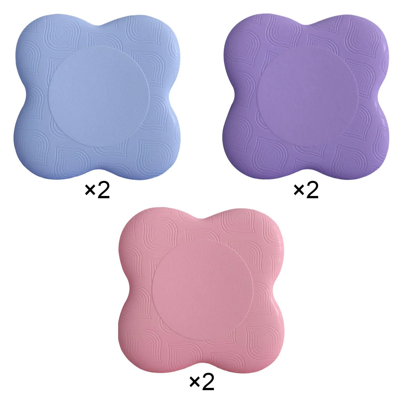 2Pcs Yoga Knee Pads Extra Thick Exercise Workout Knee Pad Kneeling Support Yoga Pad for Elbow Ankle Hands Balance Gym