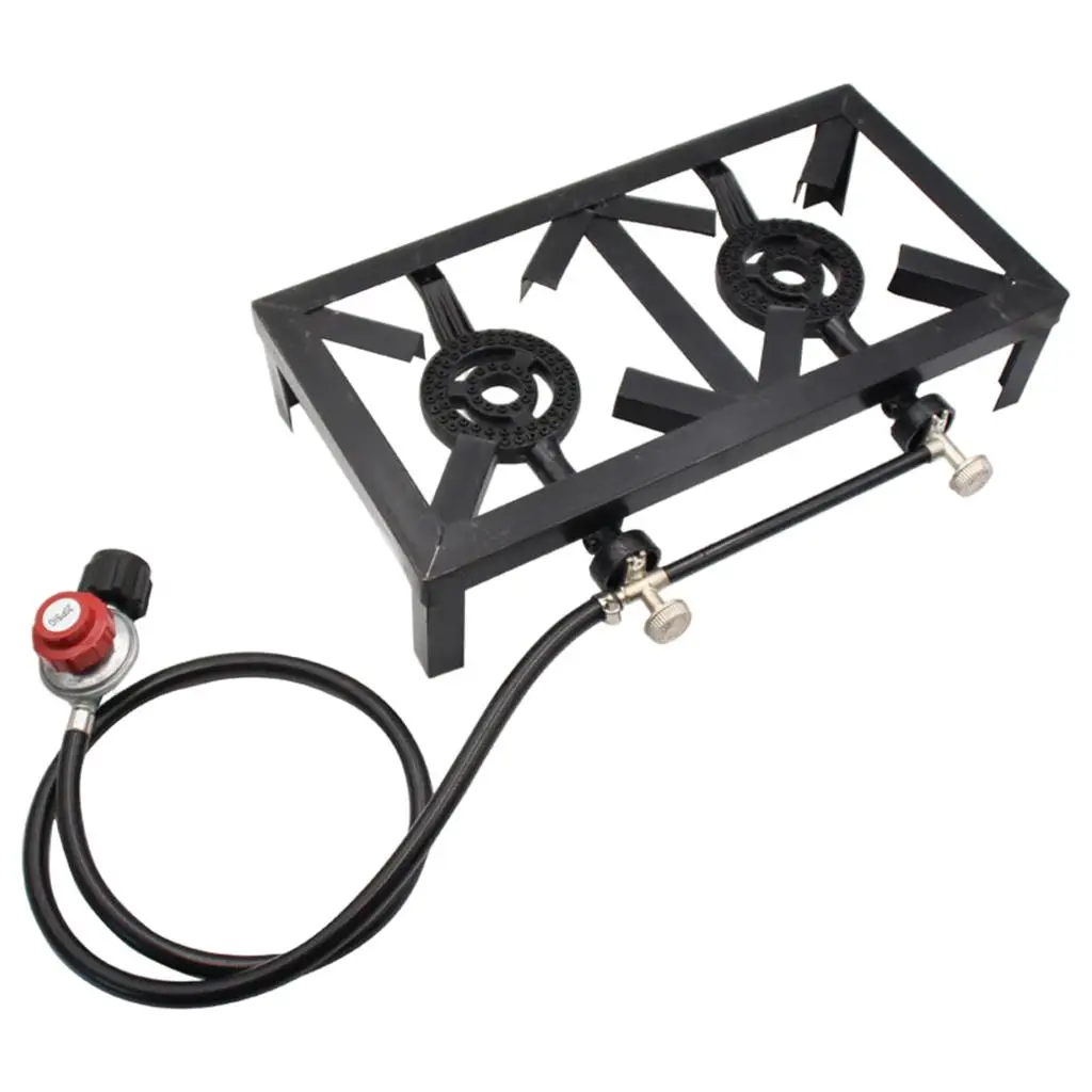 Portable Outdoor  Gas Double Burner Cooker  BBQ Picnic