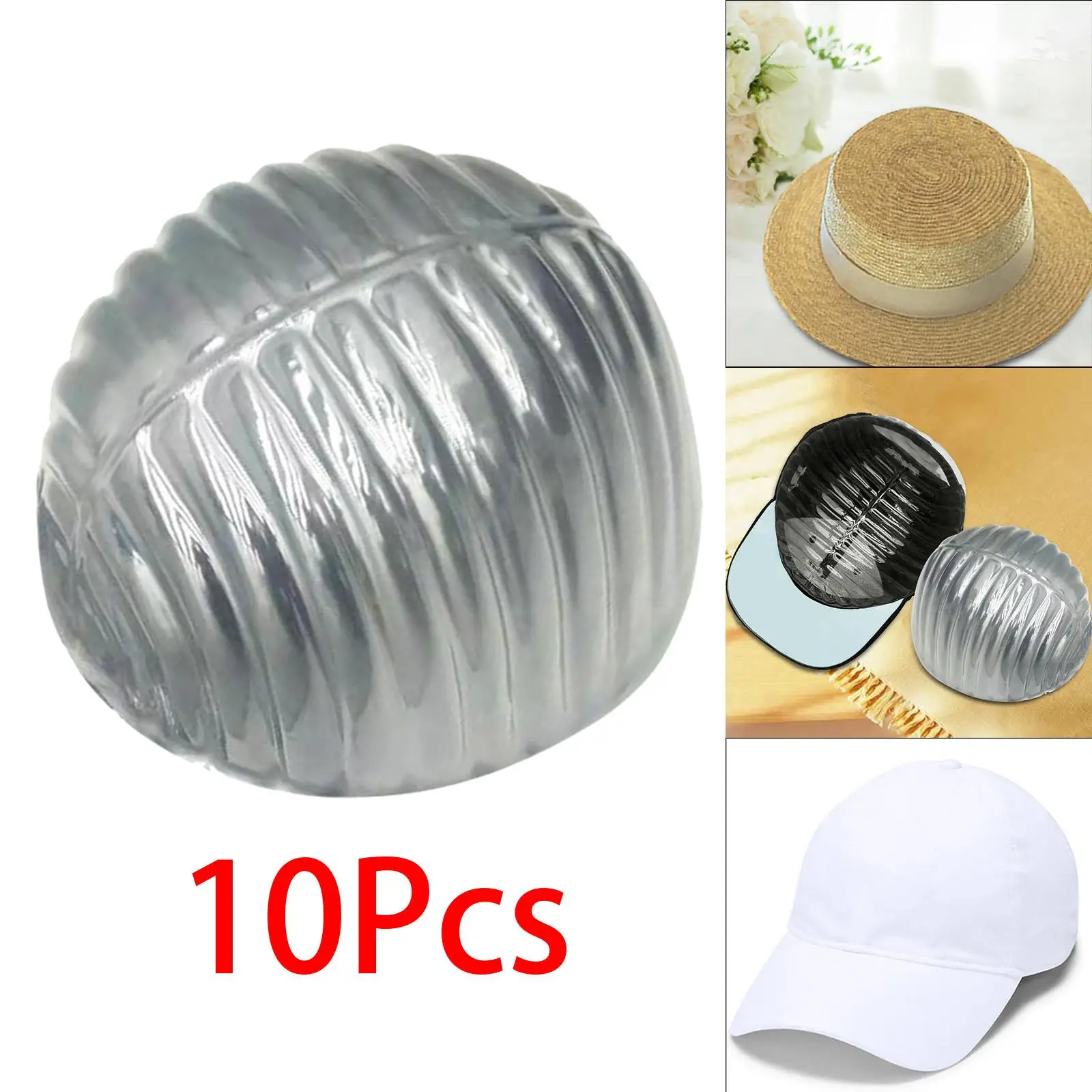 10Pcs Portable Hat Liner Hat Display Stand Hat Organizer Hat Holder Baseball Hat Insert for Closet Bedroom Living Room Home