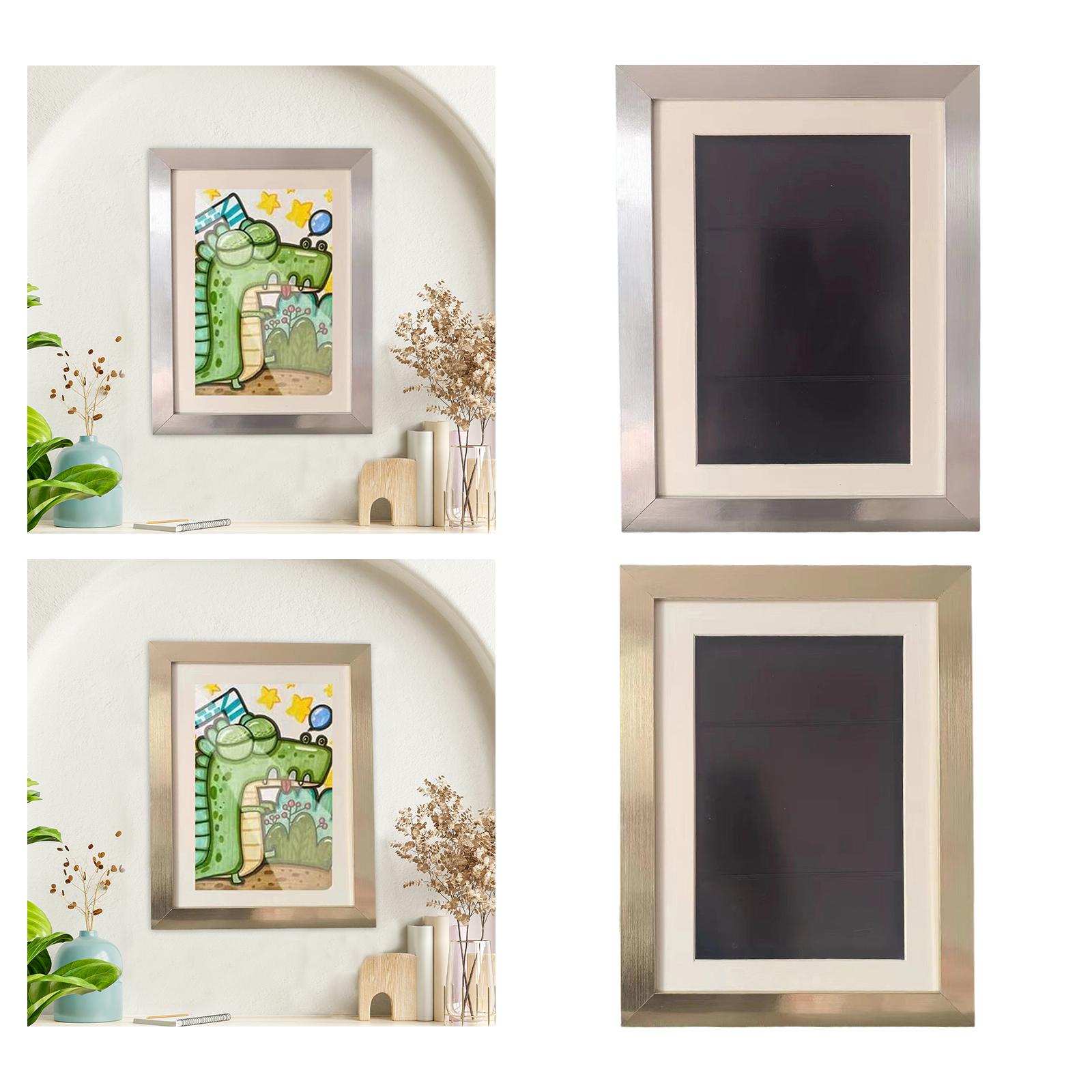 Kids Art Frame with Storage Kids Art Project Display Frame Children Artwork Frame for Artworks Crafts Drawings Schoolwork Award