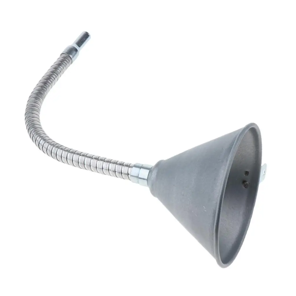 Multi-Functional Metal Funnel with Flexible Extension Nozzle for Cars and