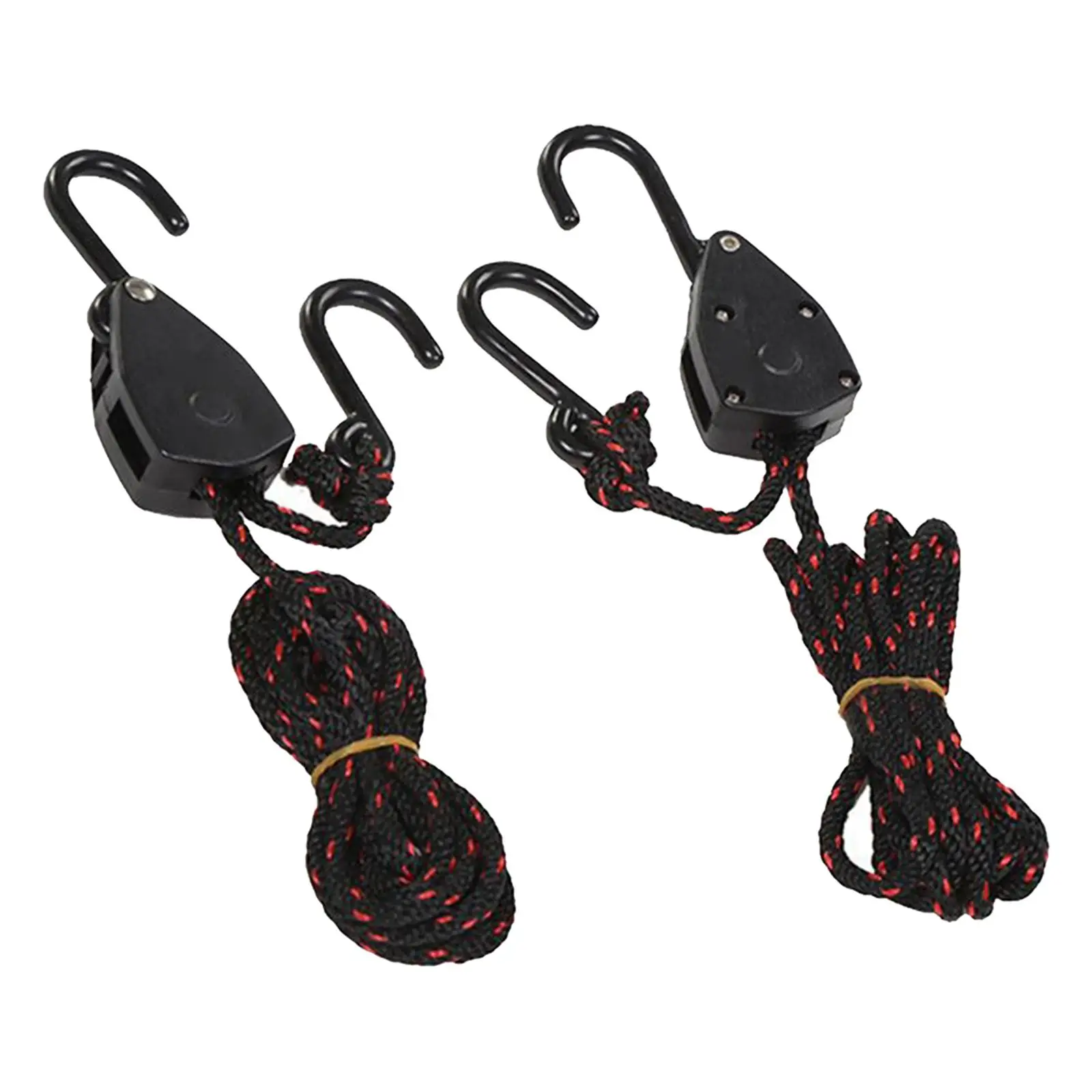 VORCOOL 2 PCS Kayak Canoe Boat Rope Pulley Lock Bow Stern Tie Down Strap