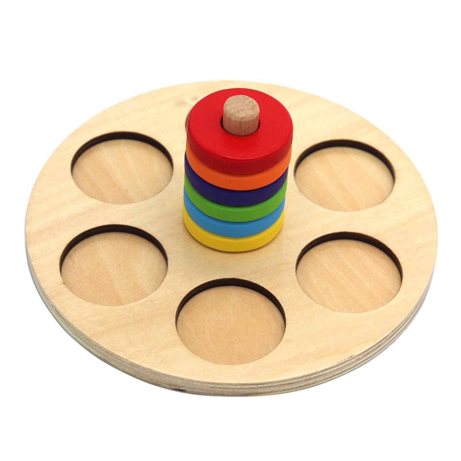 Colorful Montessori Plugging Ring Toy Educational Toy Fine Motor Skills Gift