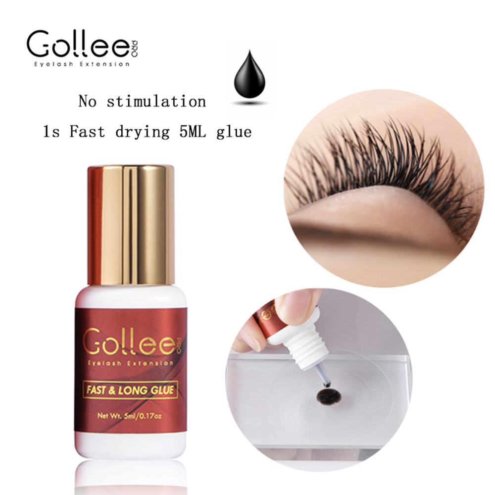 Best of Gollee Lash Extension Glue Makeup Tools 5ml Lash Glue Wholesale Eyelash Extension Glue Waterproof 1s Fast Drying Lash Extension Reviews & Tips