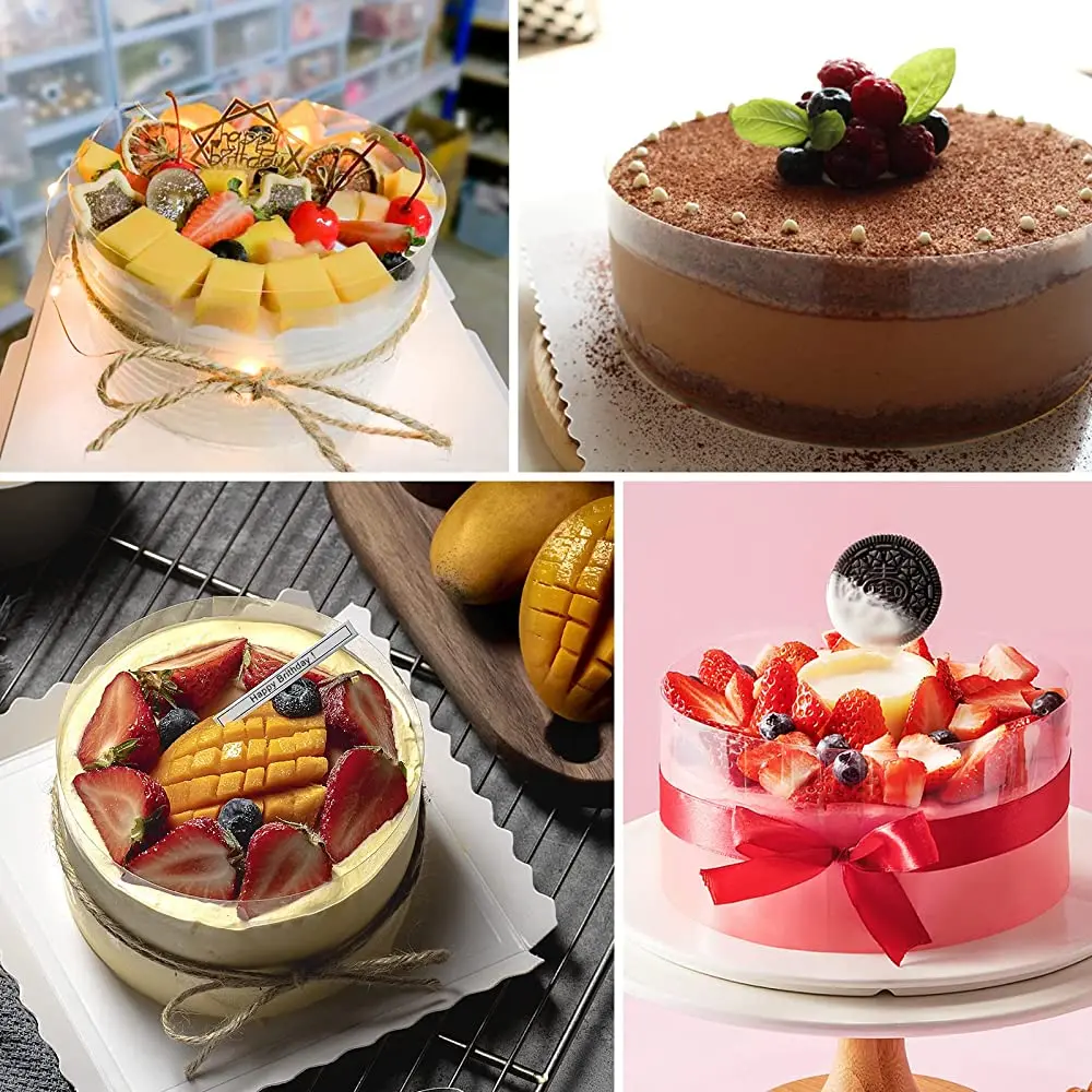 1 Roll Transparent Cakes Collar Kitchen Acetate Cake Chocolate Candy PET  Sale | eBay