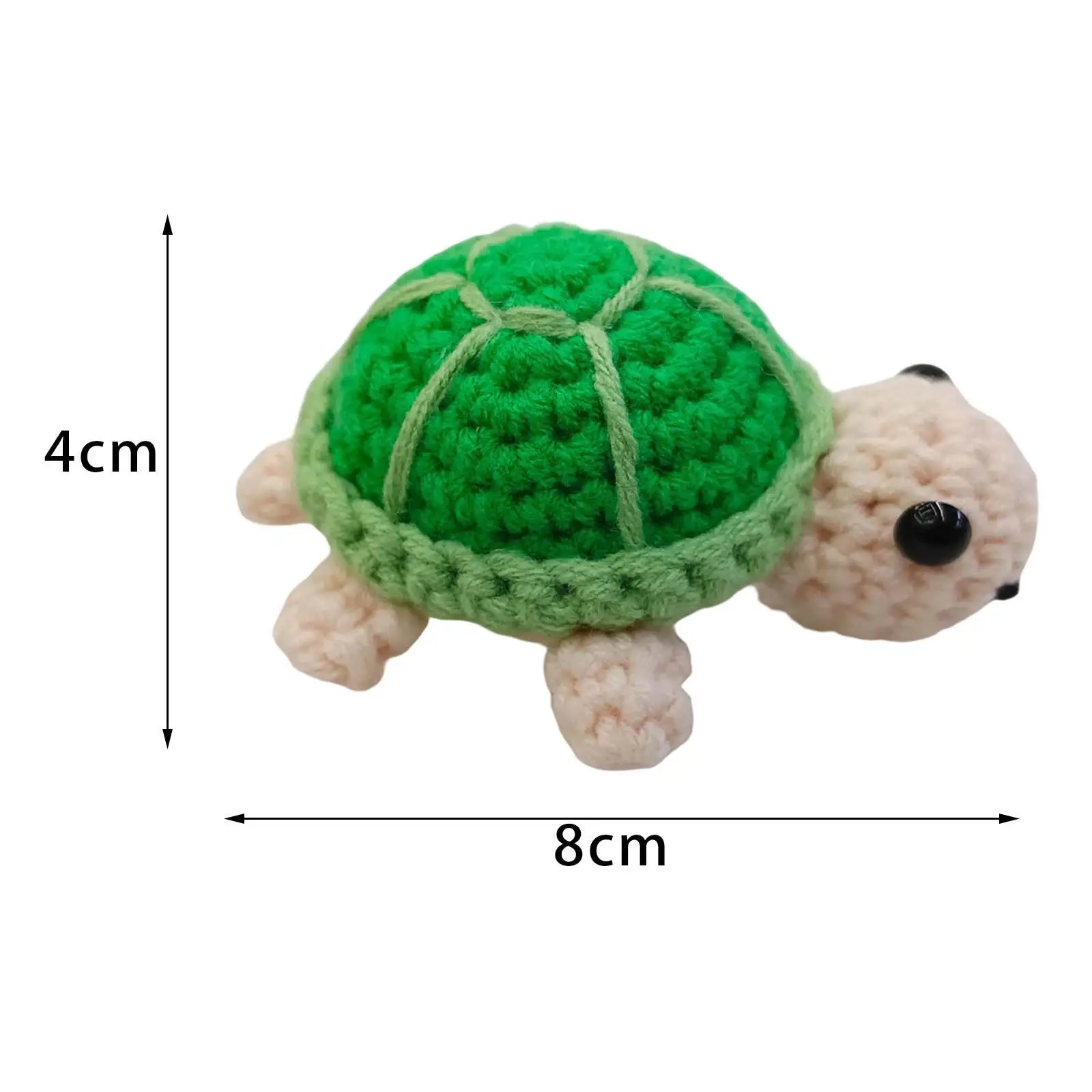 DIY Kit Turtle Crochet Knitting Kit Portable Stuffed Plush Doll for Starter Adults Ornament Home Decorations Hand Knitting