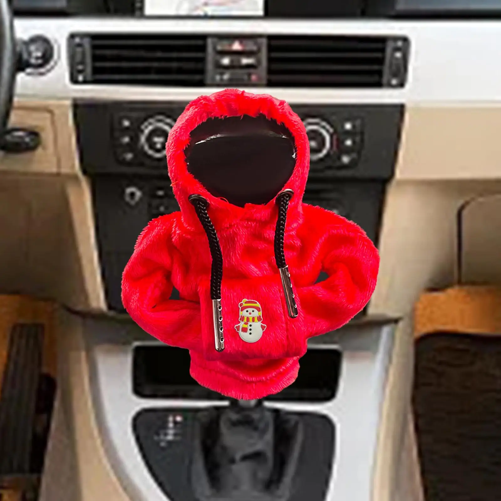 Christmas Gear Shifter Lever Knob Cover Xmas Decoration Decoration Holiday Funny Universal Hoodie Sweatshirt Shifter Protector