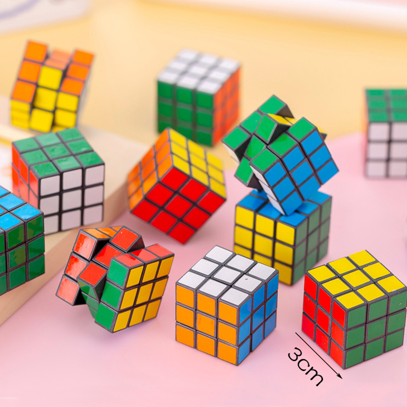 Description Picture 2 of item10Pcs 3cm Mini Magic Cube Children Educational Toys Kindergarten Prize Kids Birthday Party Favors Goodie Bag Pinata Fillers