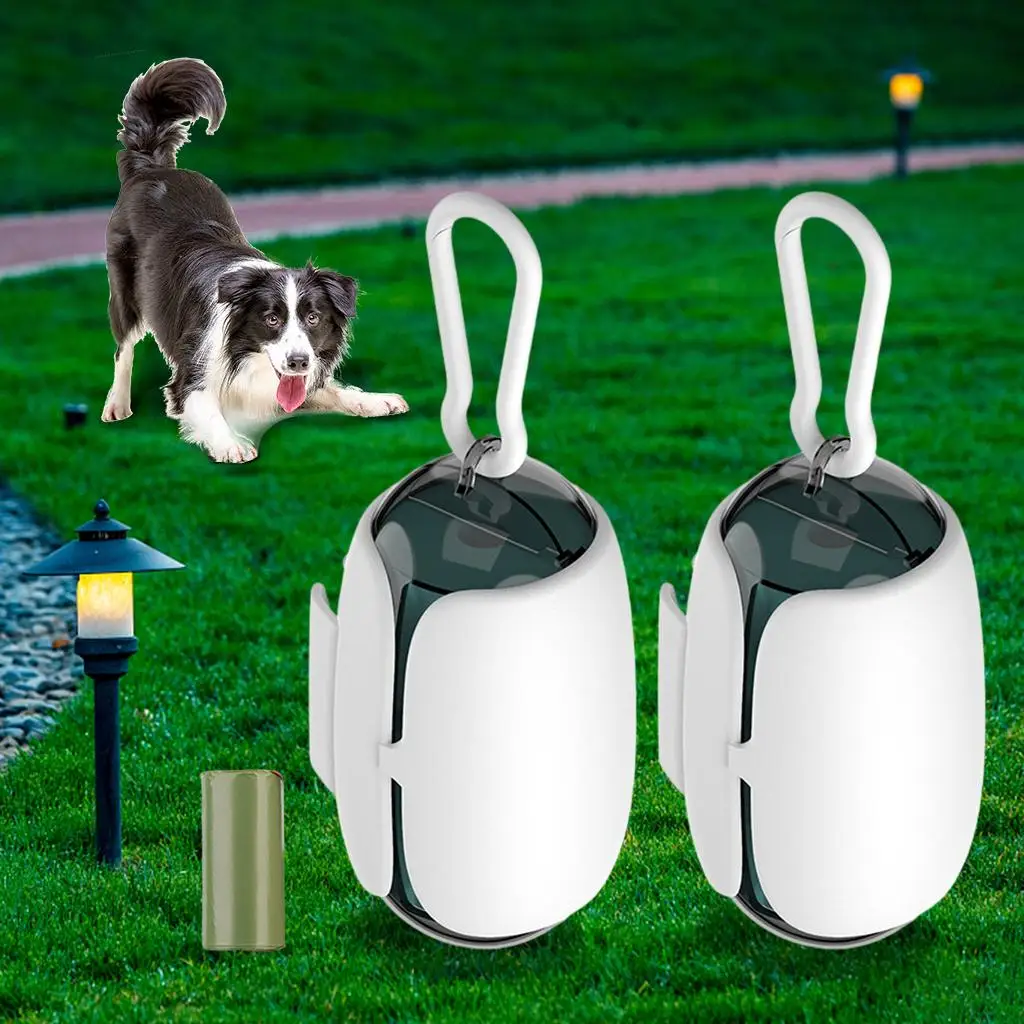 Puppy Dog Poop Scooper Bags Dispenser Garbage Bag Set Poop Collector Holder Portable Pet Dog Pooper Scooper Pets Supplies
