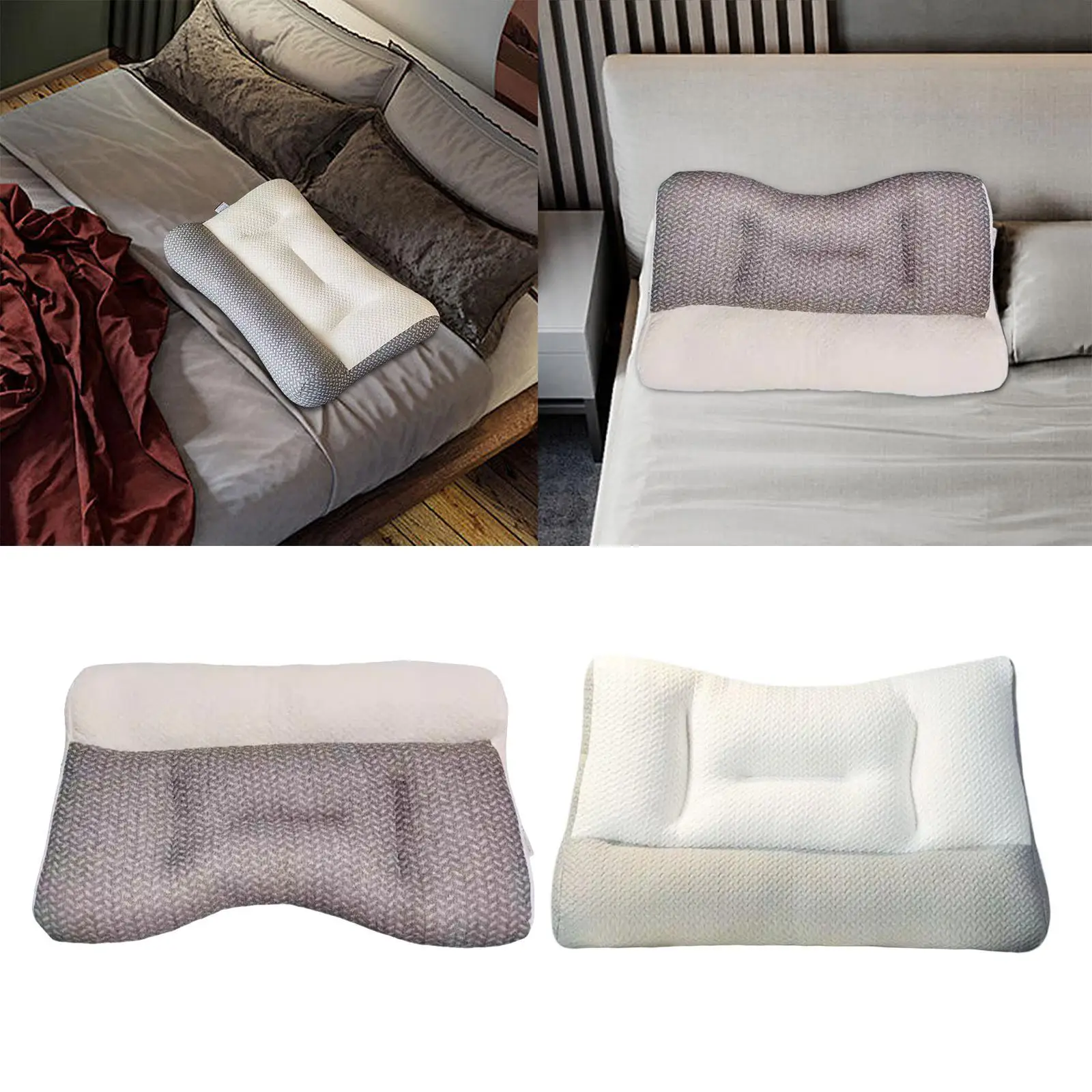Ergonomic Neck Pillow Soft 15.75inchx23.62inch Bed Pillow for Side Sleeper