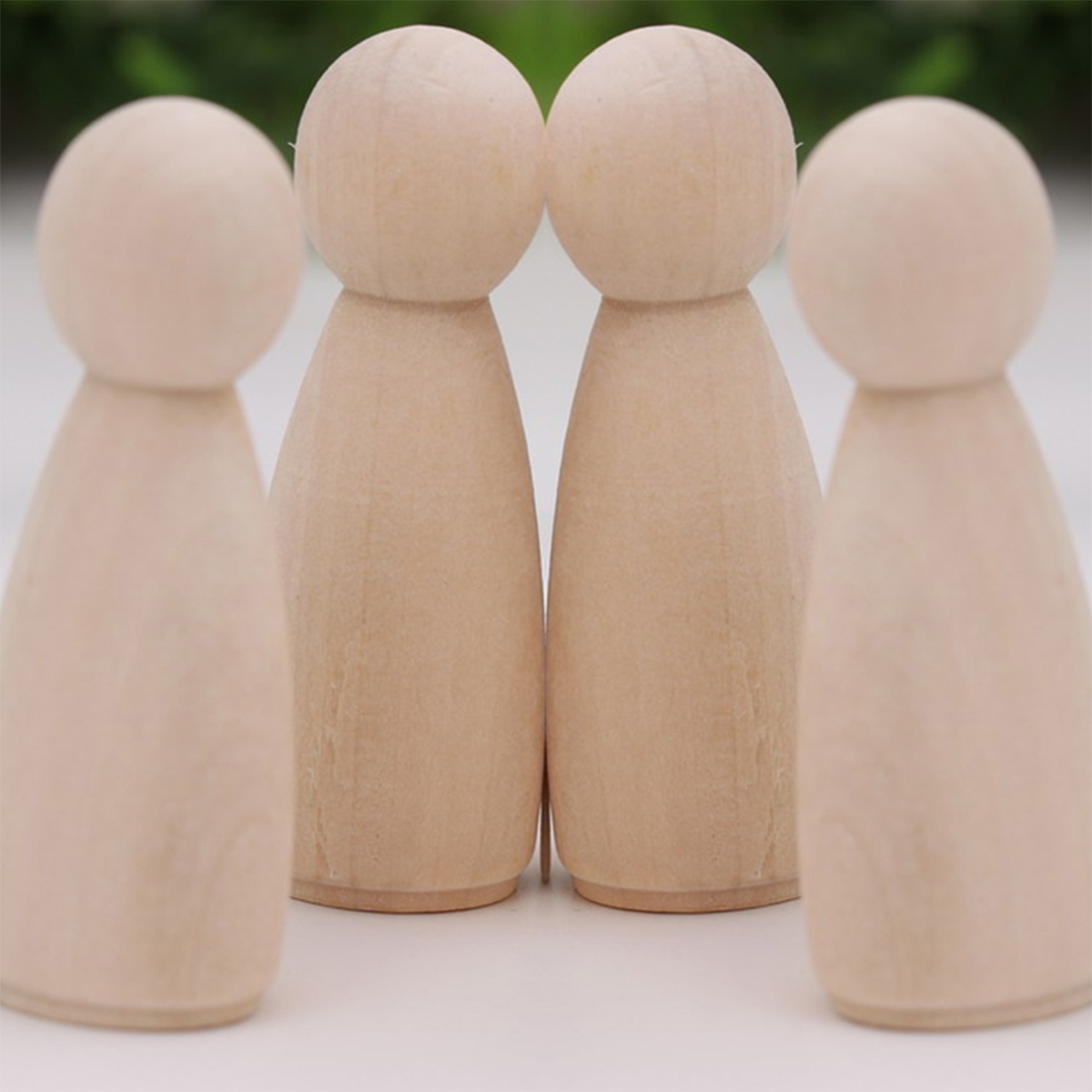 Description Picture 6 of item20pcs Wooden Peg Dolls Unpainted Figures Unfinished Wooden Dolls Family Decorative for Kids Painting DIY Arts Crafts Gifts